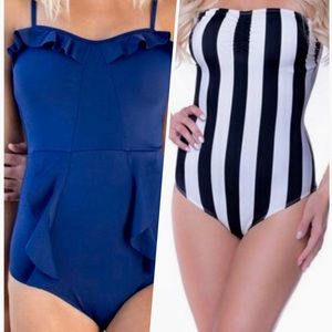 One piece Swimsuit Bundle!! Size Large